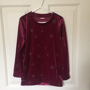 Gymboree velour star sweatshirt sz XS 5-6